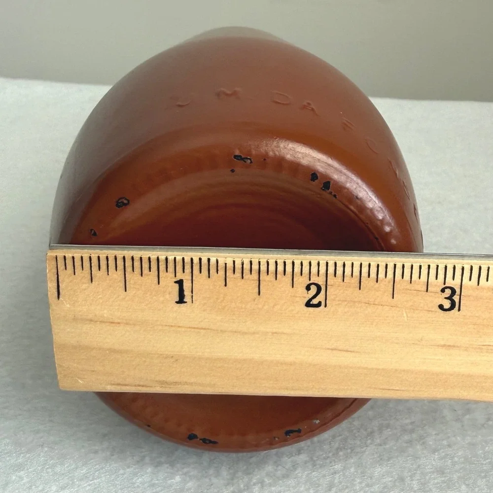 Vintage M Da Fonseca Azeitao Portugal Stoneware Bottle Decanter Terracotta 8.5